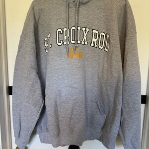 Gray St. Croix Rod Men's Hoodie